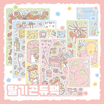 [Danchoo] Strawberry Princess Sticker Pack (Pack/Singles)