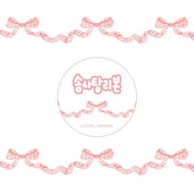 [Danchoo] Cotton Candy Ribbon Masking Tape (5 colors)
