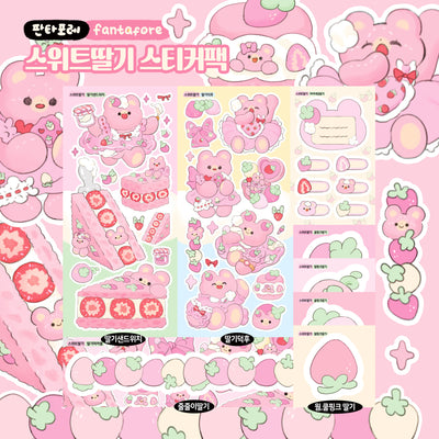 [Fantafore] Sweet Strawberry Sticker Pack (Single/Pack)