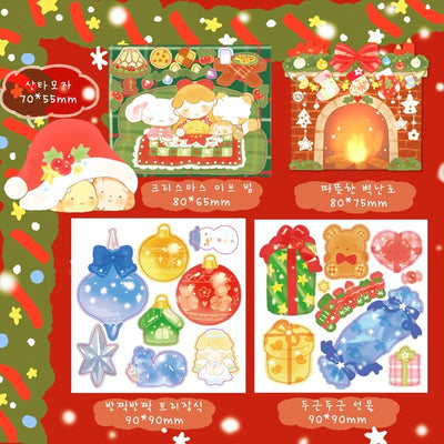 [Cotton World] Shiny Christmas Mini Seal Pack
