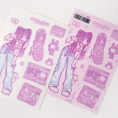 [Maxxie Club] Pink ♡ Idol Sticker Sheet