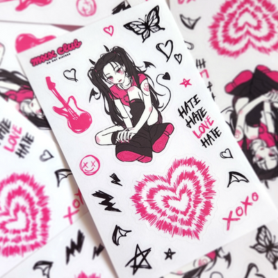 [Maxxie Club] Punk Devil Clear Sticker Sheet