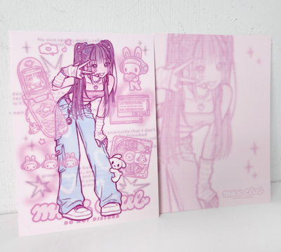 [Maxxie Club] Idol Postcard (Pink/Black)
