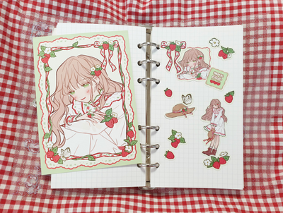 [Maxxie Club] Strawberry Blossom Postcard