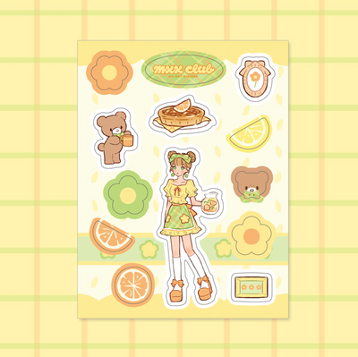 [Maxxie Club] Remy's Orange Tea Time Sticker Sheet