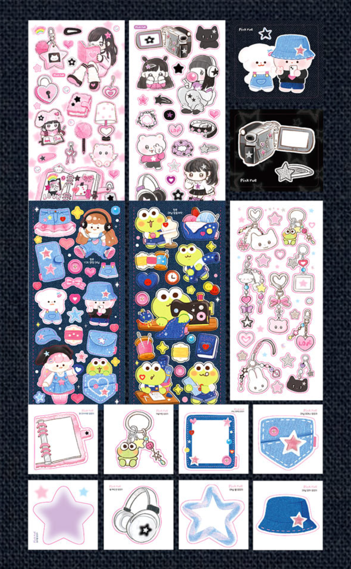 PK26] Pinkrue Y2K Sticker Pack (Singles/Pack) – K:DULT