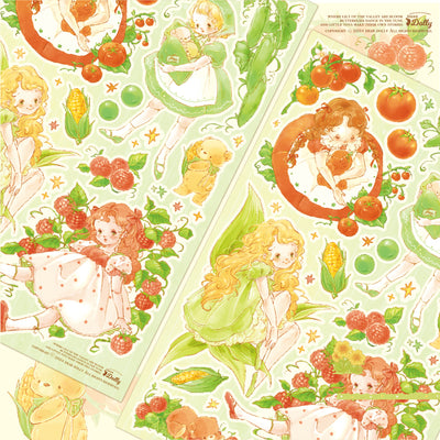 [DD39] Dear Dolly 'Garden Doll' Sticker Sheet