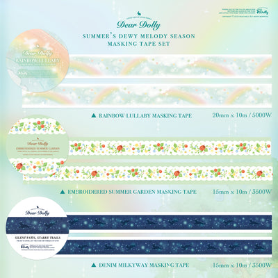 [DD48] Dear Dolly 'Summer's Dewy Melody' Masking Tapes (Set/Singles)