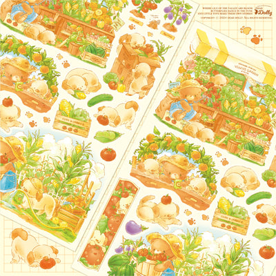 [DD41] Dear Dolly 'Retriever's Summer Garden' Sticker Sheet