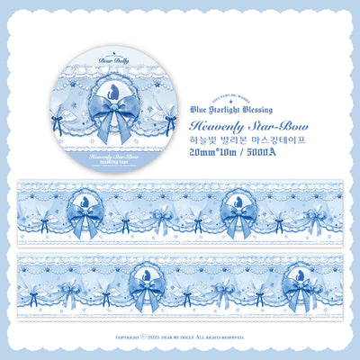 [DD27] NEW Dear Dolly Heavenly Star Bow Masking Tape 20mm x 10m