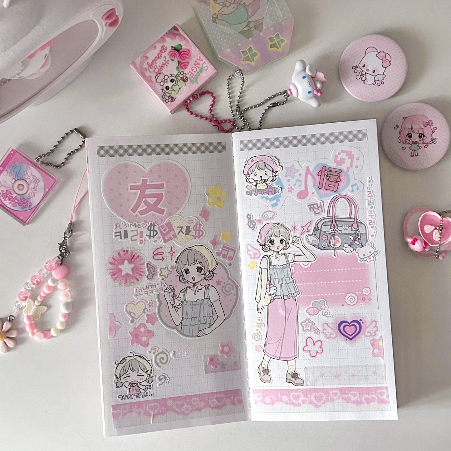 [CB10] NEW Cute Bus 'Keyring Rich' Sticker Sheet