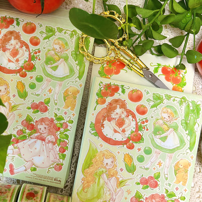 [DD39] Dear Dolly 'Garden Doll' Sticker Sheet