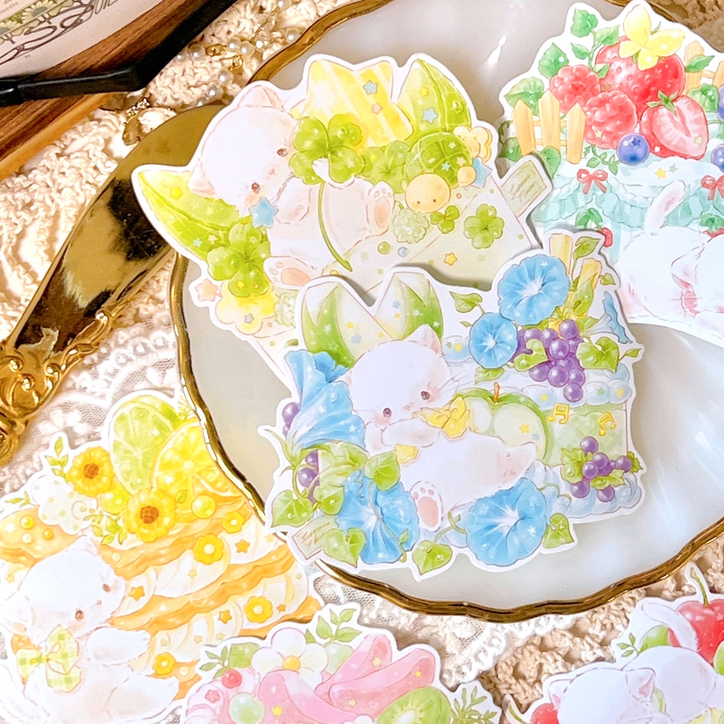[DD46] Dear Dolly 'Cake' Sticker Flakes (options)