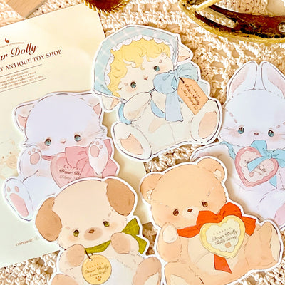 [DD45] Dear Dolly 'Dear Dolly Antique Toy Shop' Sticker Flakes