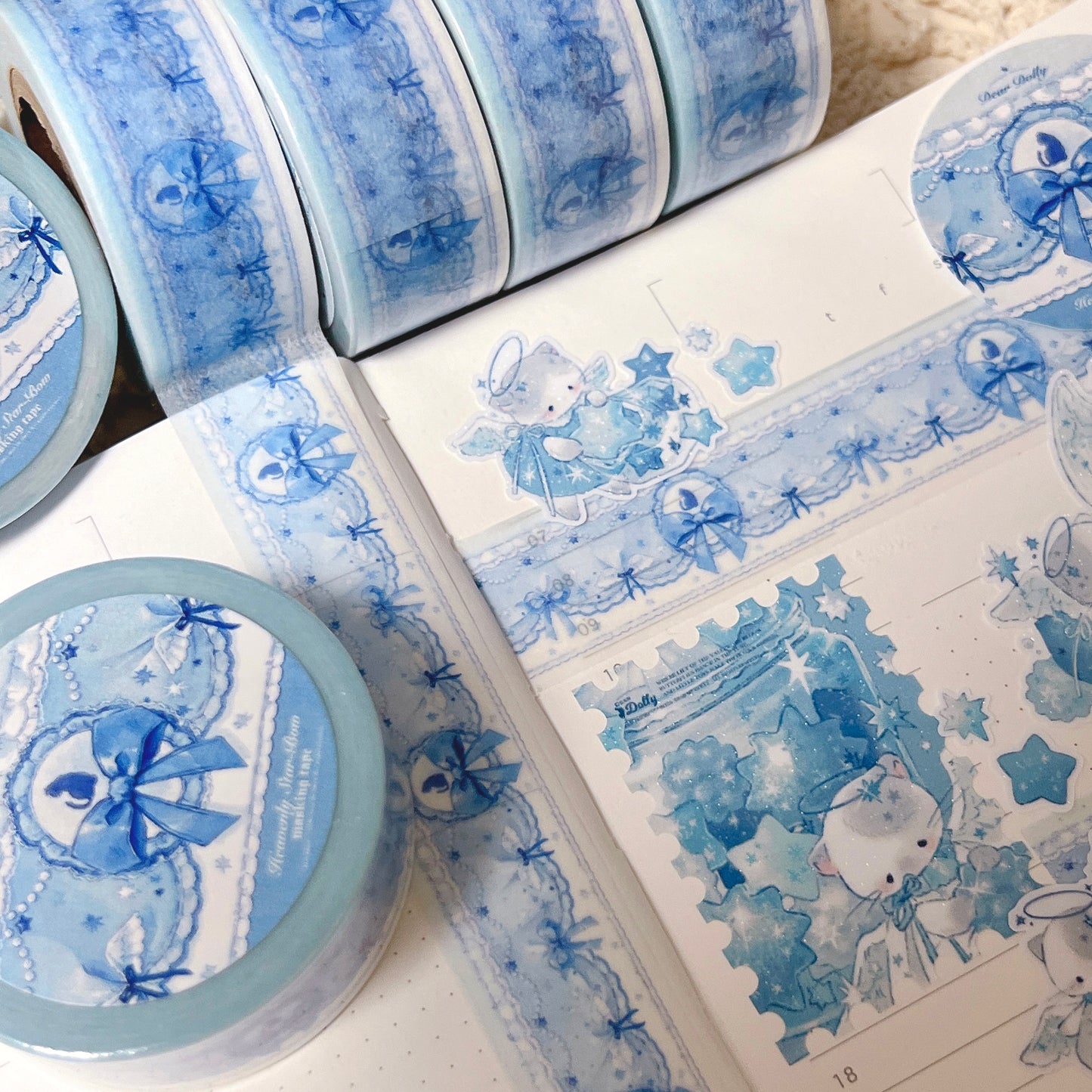 [DD27] Dear Dolly Heavenly Star Bow Masking Tape 20mm x 10m