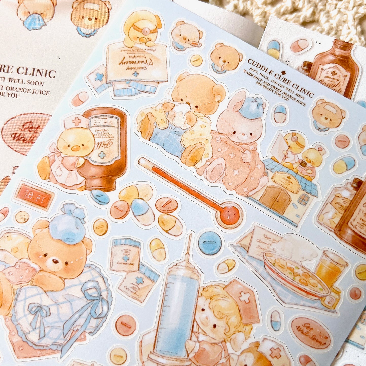[DD29] Dear Dolly 'Cuddly Care Clinic' Sticker Sheet