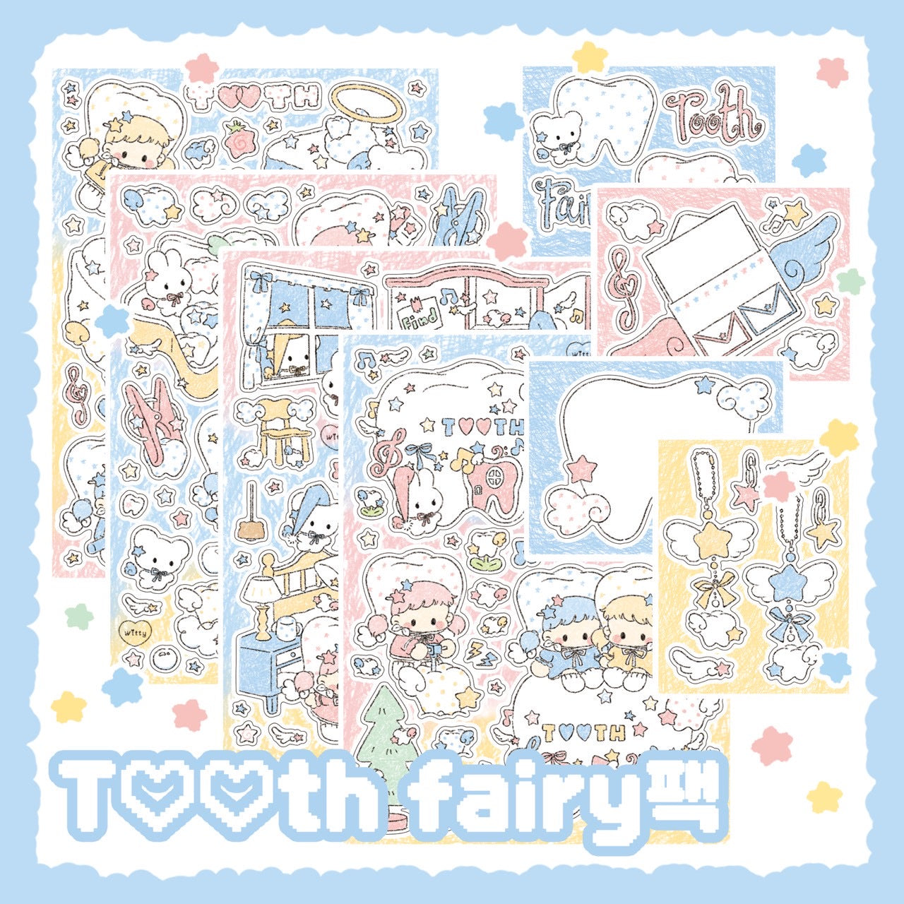 [DC168] NEW Danchoo 'Tooth Fairy' Sticker Pack (Single/Pack)