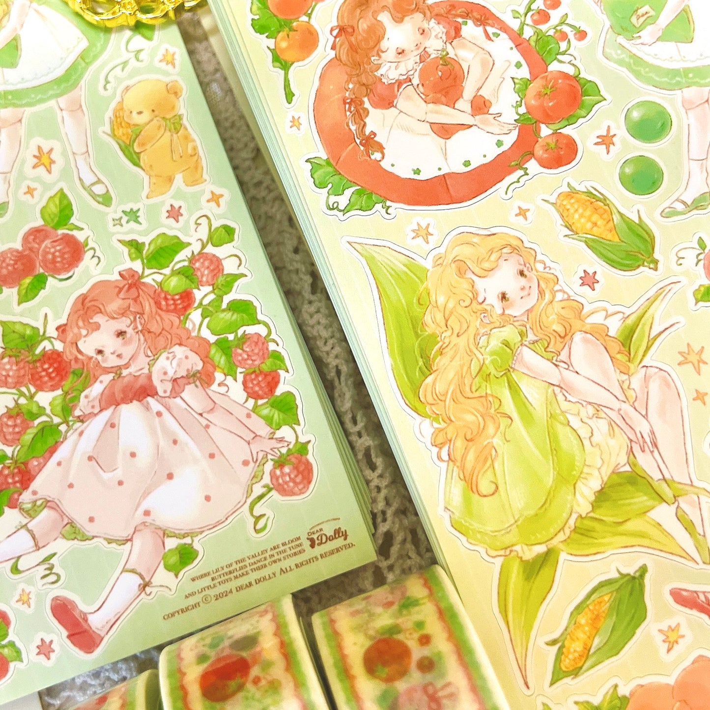 [DD39] Dear Dolly 'Garden Doll' Sticker Sheet