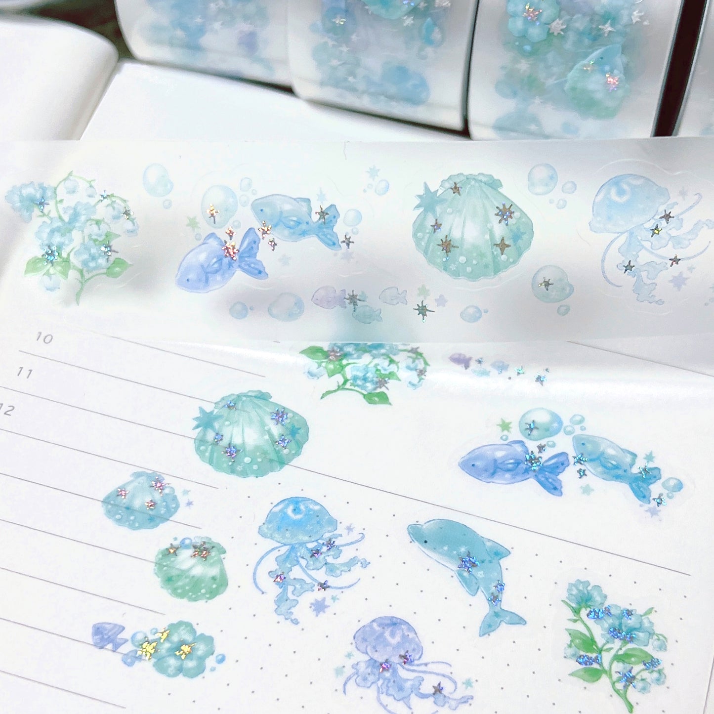 [DD47] Dear Dolly 'Summer's Dewy Melody' Kisscut Masking Tape (options)