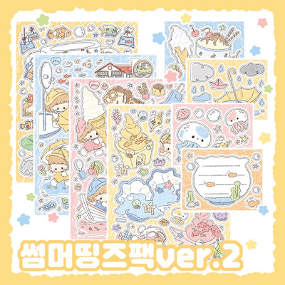 [DC140] Danchoo Summer Things ver.2 Sticker Pack (Single/Pack)