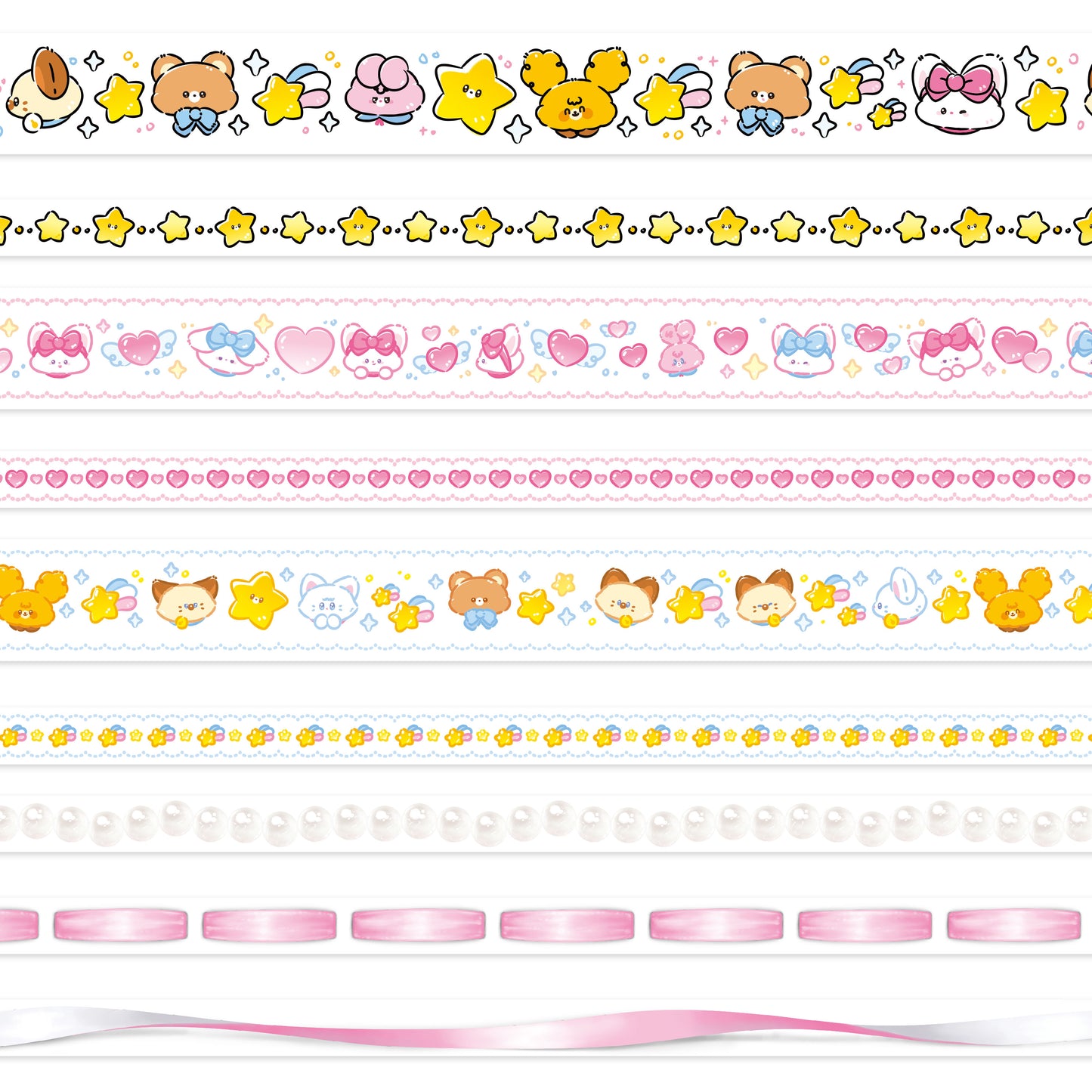 [GO38] Gowoongrim Clear Masking Tape Set (options)