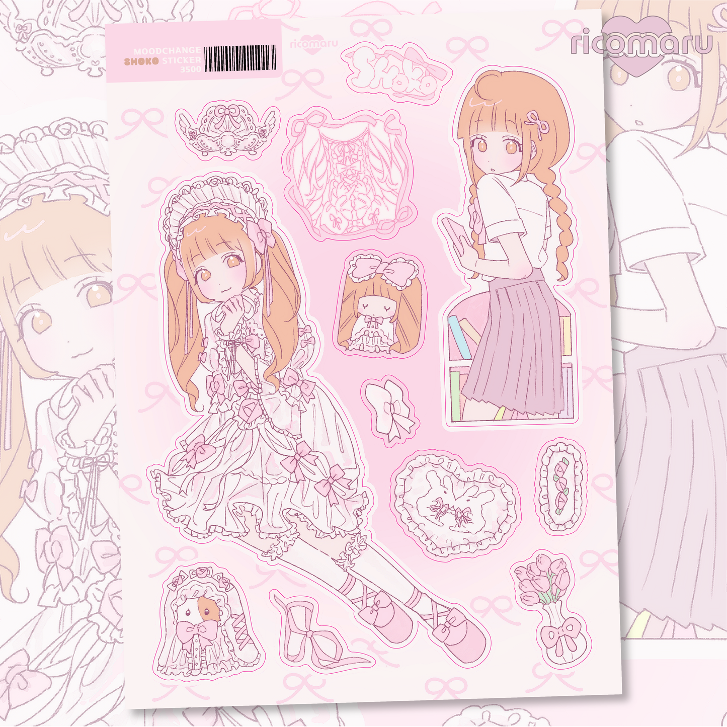 [RC23] NEW Rico Maru 'Mood Change' Sticker Sheets