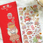 [JJ08] Jeje 'Raspberry Party' Gold Foil Sticker Sheet