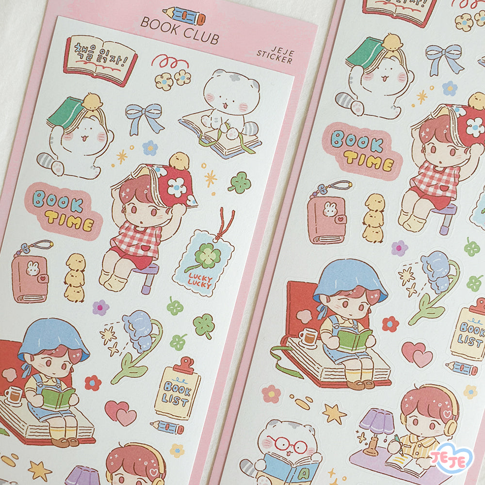 [JJ15] Jeje 'Book Club' Sticker Sheet