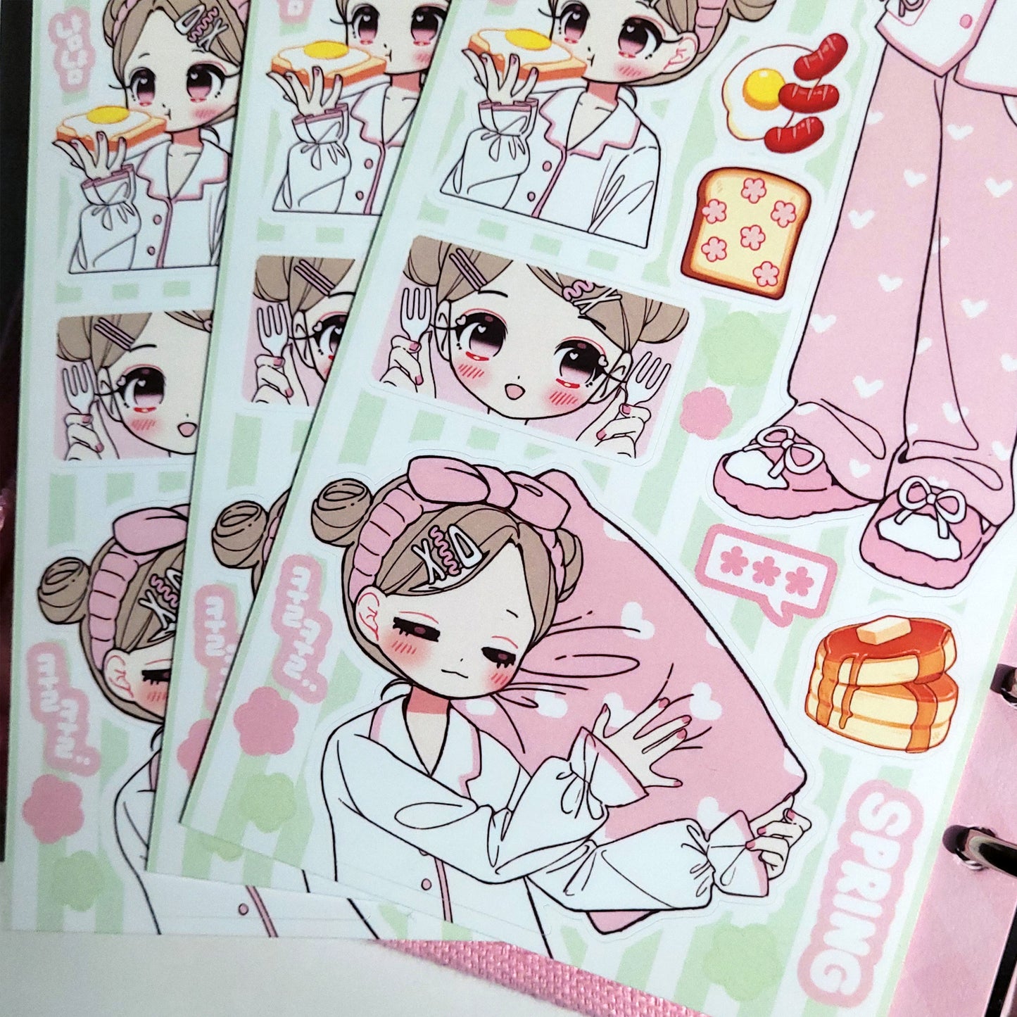 [GP03] Ghost Peach 'Spring Breakfast' Sticker Sheet