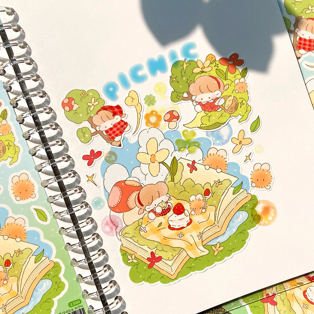 [JY06] Jeeyoom Fairytale Dakku Sticker Sheet Pack (Singles/Pack)