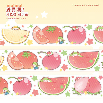 [MM91] NEW Maimoi Fruit Pop! Kiss-cut Masking Tape 35mm x 5m
