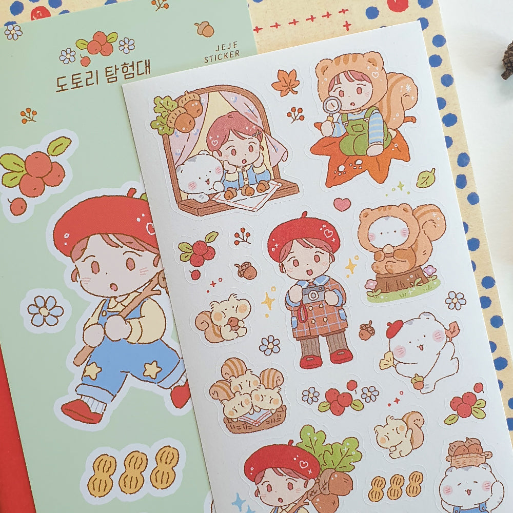 [JJ16] Jeje 'Acorn Explorer' Sticker Sheet