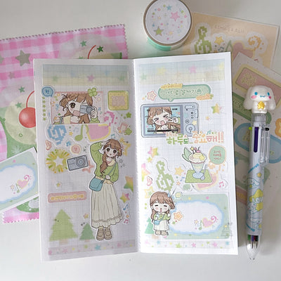 [CB11] NEW Cute Bus 'A Sun-Filled Little Attic' Sticker Sheet