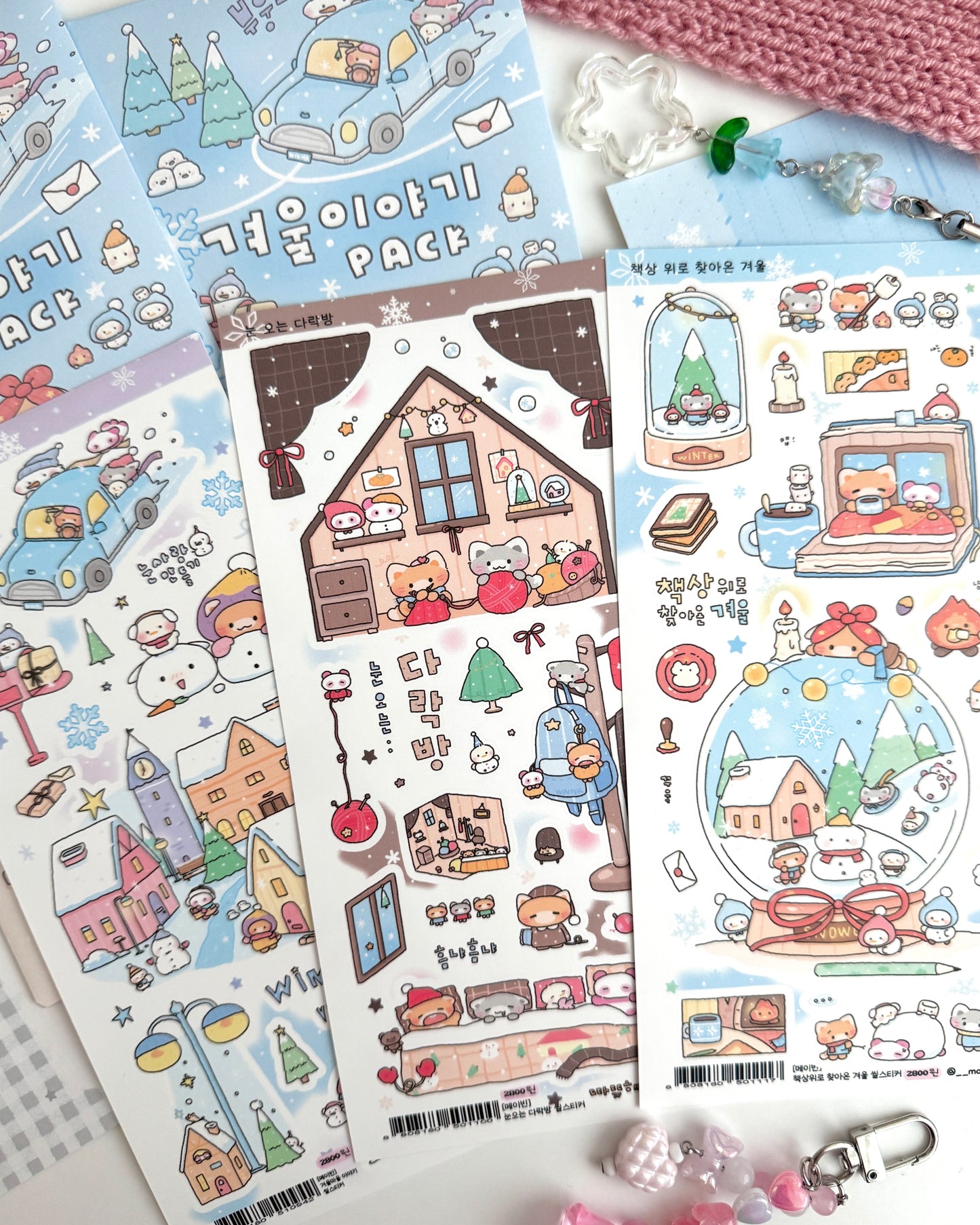 [MB20] NEW Maybean 'Winter Story' Sticker Sheet Pack (Single/Pack)