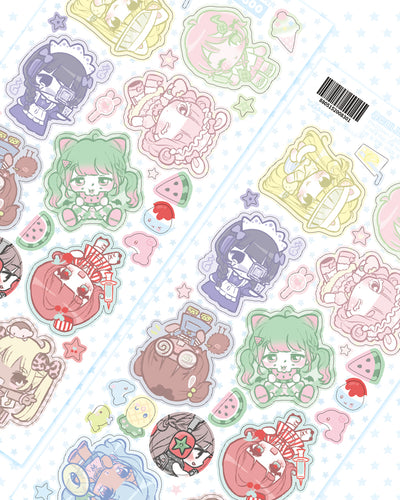 [SK30] NEW Seolkee 'Cute Mini-me Fruits Sugar' Sticker Sheet