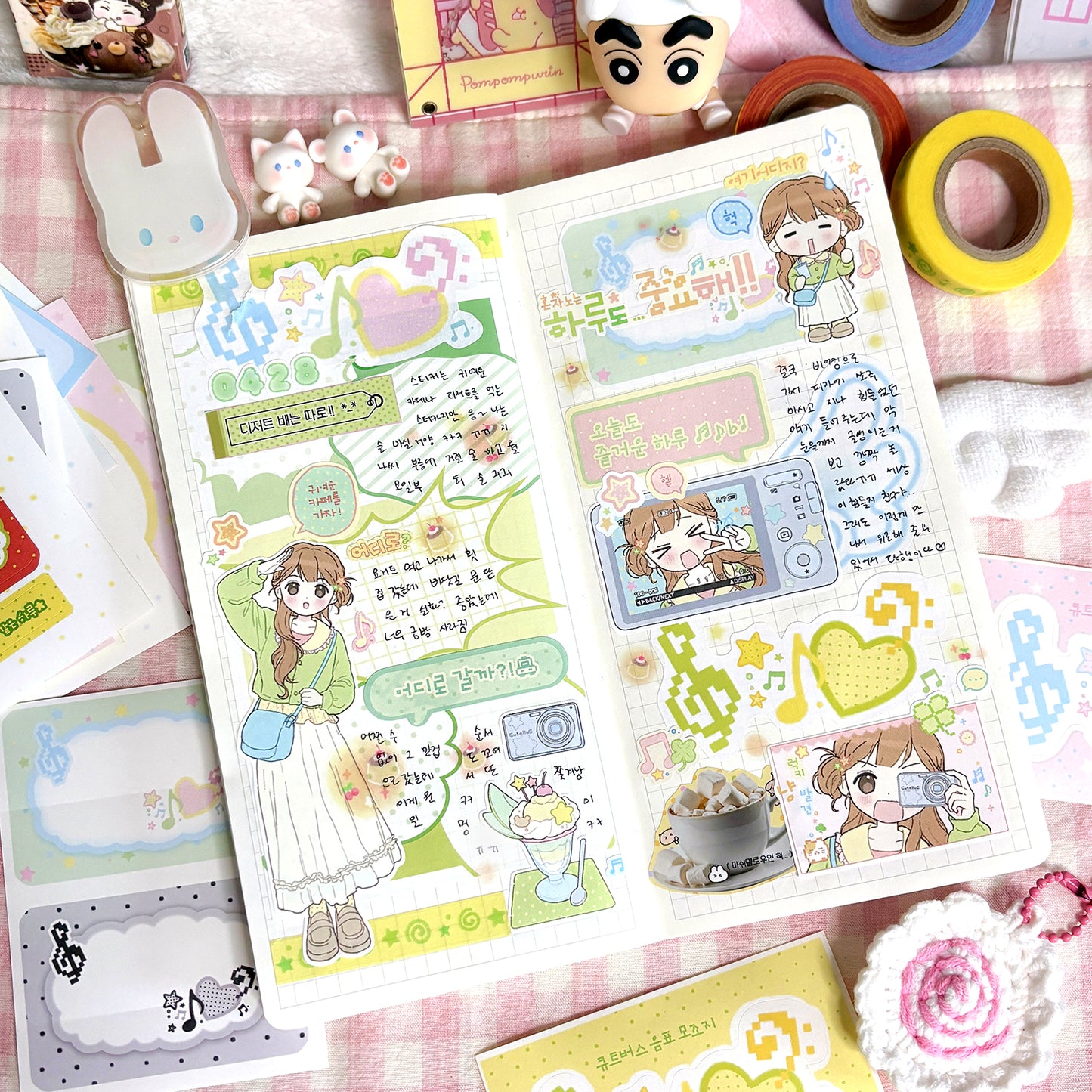 [CB11] NEW Cute Bus 'A Sun-Filled Little Attic' Sticker Sheet