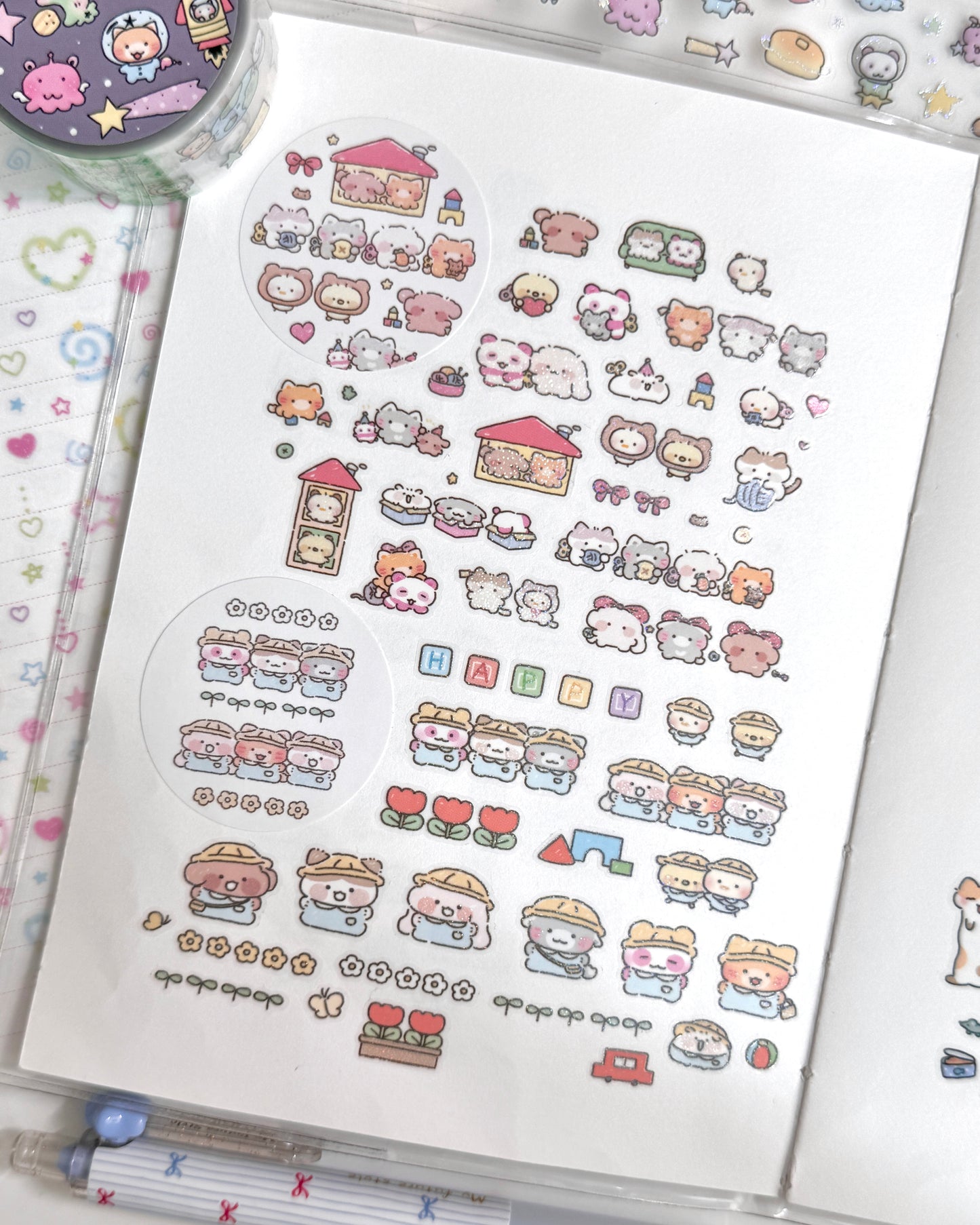 [MB37] NEW Maybean × NyungNyung Shop 🐥 'Sunshine Class' Collaboration Kiss-Cut Pack