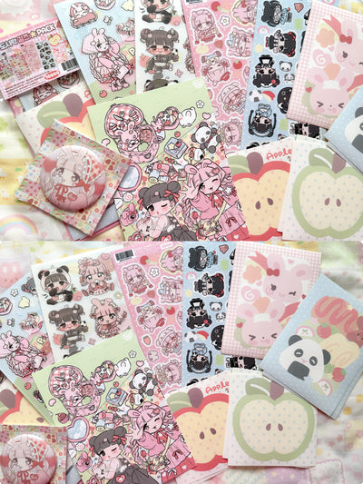 [SK33] NEW Seolkee 'Bento Girls' Sticker Pack (Single/Pack)
