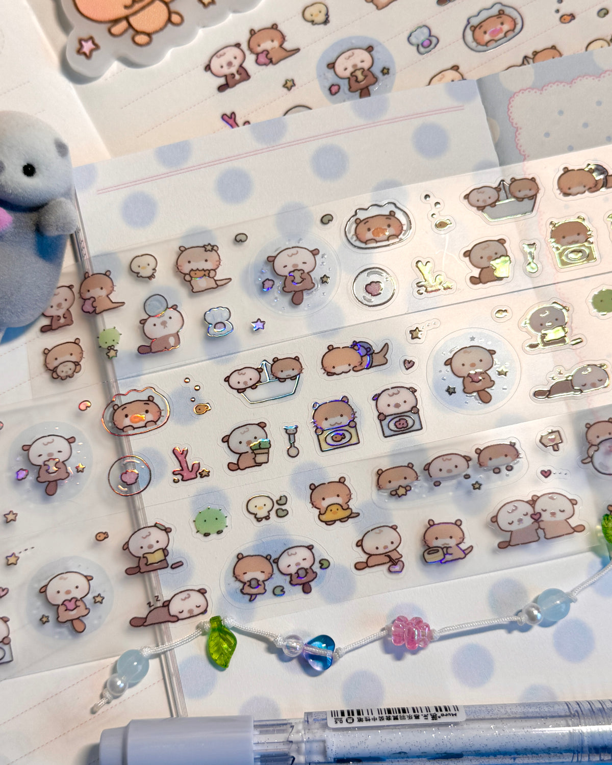 [MB47] NEW Maybean 'Pitter-Patter Friends/The Silly Dung Dungs' Kisscut Masking Tape (options)