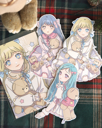 [JJ69] NEW Jjong Studio 'Teddy Bear' Sticker Flakes