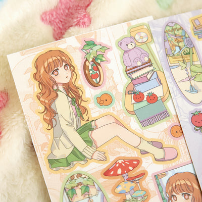 [JJ44] Jjong Studio 'Mushroom House' Sticker Sheet