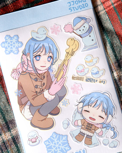 [JJ66] NEW Jjong Studio 'Snow Duck' Sticker Sheet
