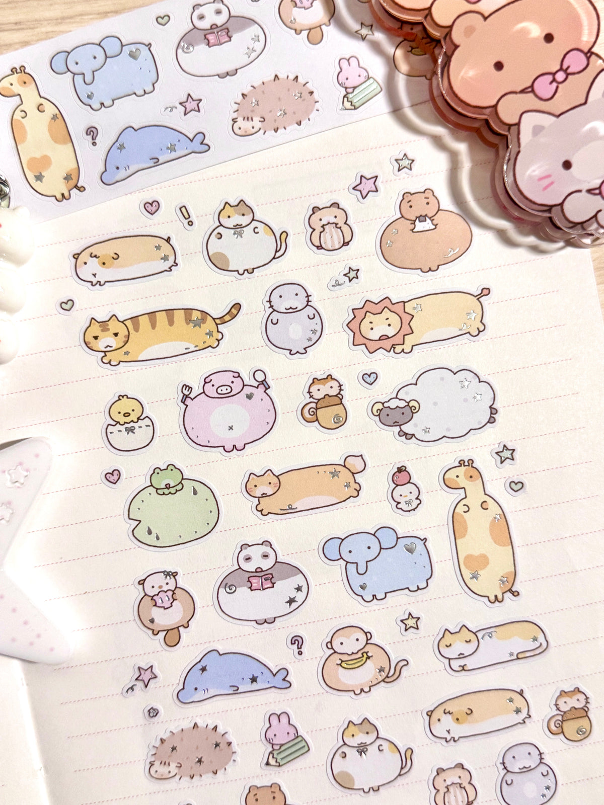 [MB44] NEW Maybean 'NEW 3D Holo Foil Kiss-Cut Masking Tape' (options)