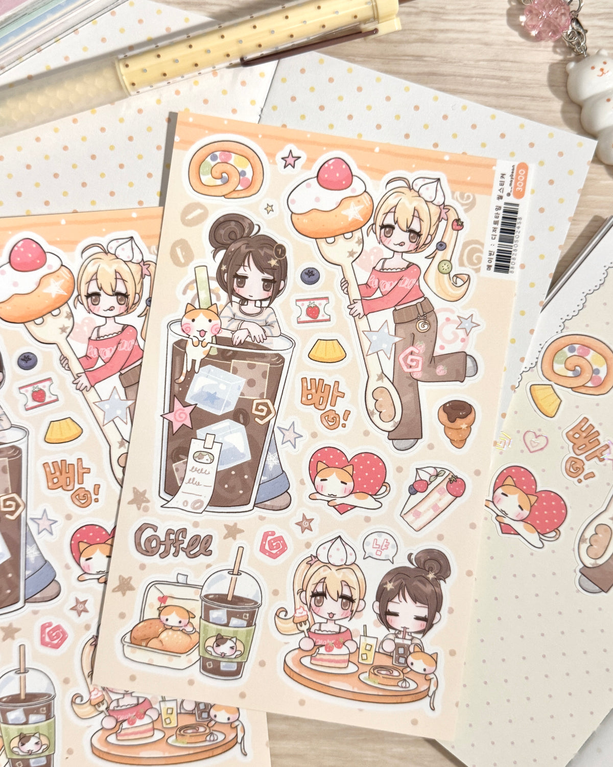 [MB52] NEW Maybean 'Dessert Time' Sticker Sheet