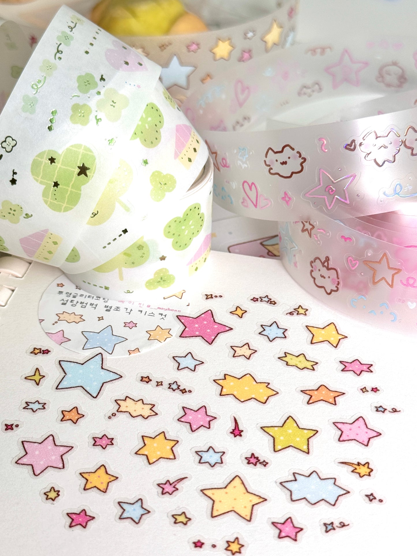 [MB13] NEW Maybean 'Sugar Covered Star Pieces' Kisscut Masking Tape
