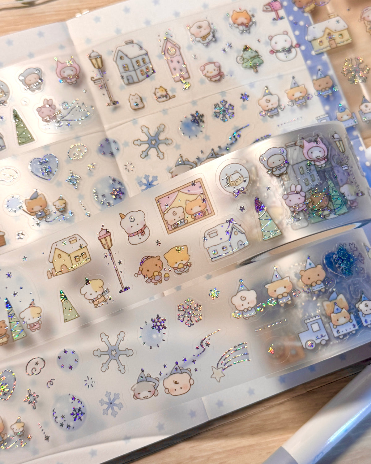 [MB49] NEW Maybean x Sopu Village Collab 'Winter Story' Sticker Pack/Kisscut Tape Set