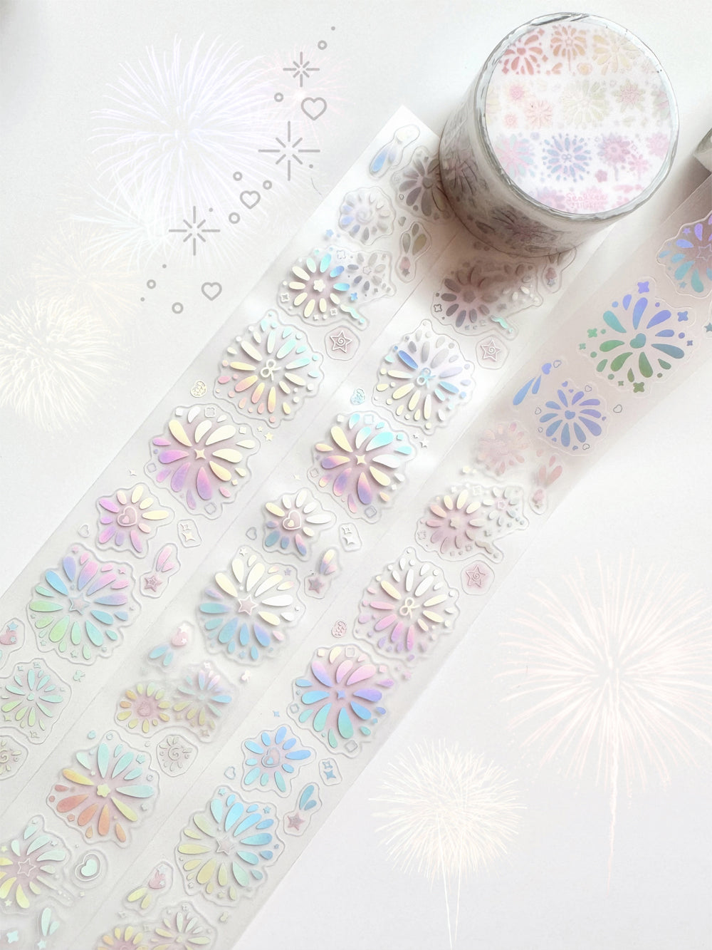 [SK39] NEW Seolkee 'Fireworks' Kisscut Masking Tape