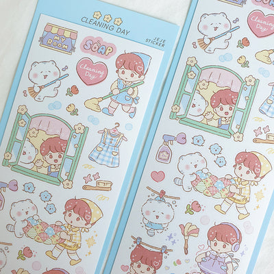 [JJ14] Jeje 'Cleaning Day' Sticker Sheet
