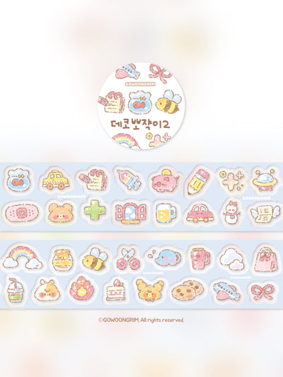 [GO57] Gowoongrim 'Petite Deco' Kisscut Masking Tape 30mm x 5m (options)