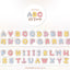 [GO56] Gowoongrim 'Googly Eyes Alphabet' Kisscut Masking Tape 30mm x 5m